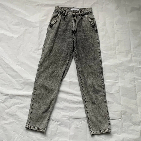 Garage Mom 80s Mom Jeans - black wash  size 0 24 - Picture 1 of 7